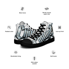 Cargar imagen en el visor de la galería, OG VDC Men’s high top canvas shoes