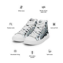 Cargar imagen en el visor de la galería, OG VDC Men’s high top canvas shoes